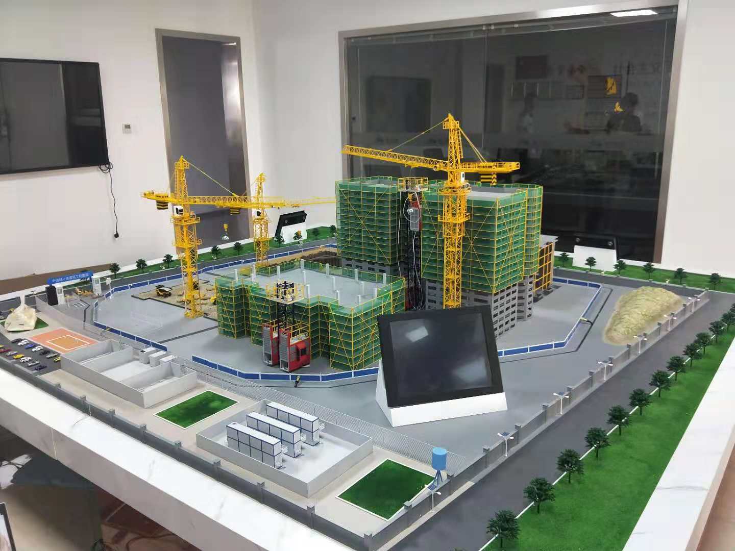 修武县建筑施工场景模型